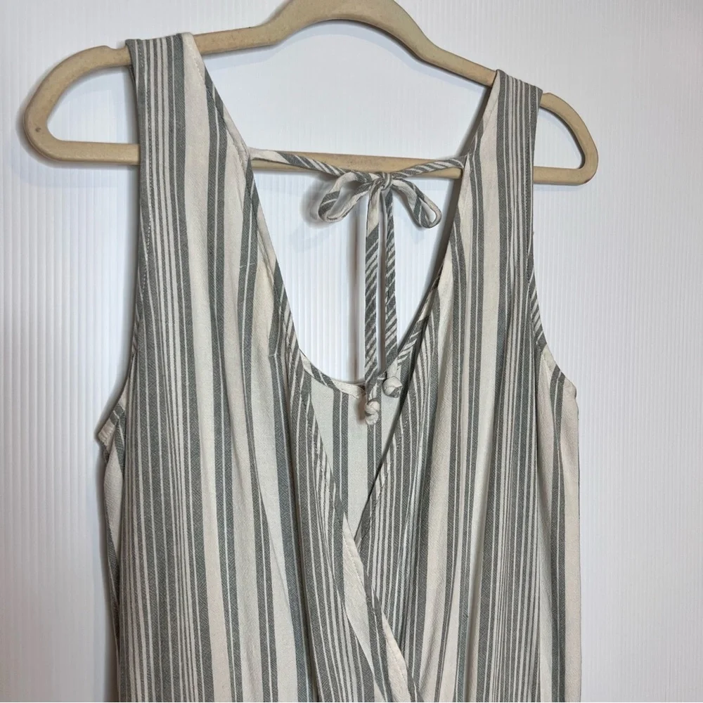 CLOTH & STONE Linen Blend Stripped Jumpsuit. Size Small - Picture 6 of 8